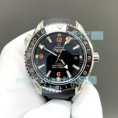 OVS Factory Replica Omega Seamaster Planet Ocean 600M GMT Black Dial Swiss 8605 Watch 